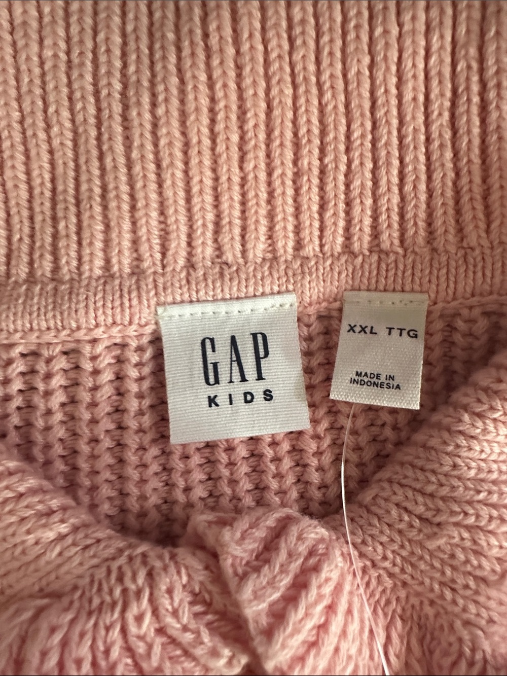 GAP Pink Ruffle-Collar Button Front Cardigan - Picture 2 of 6